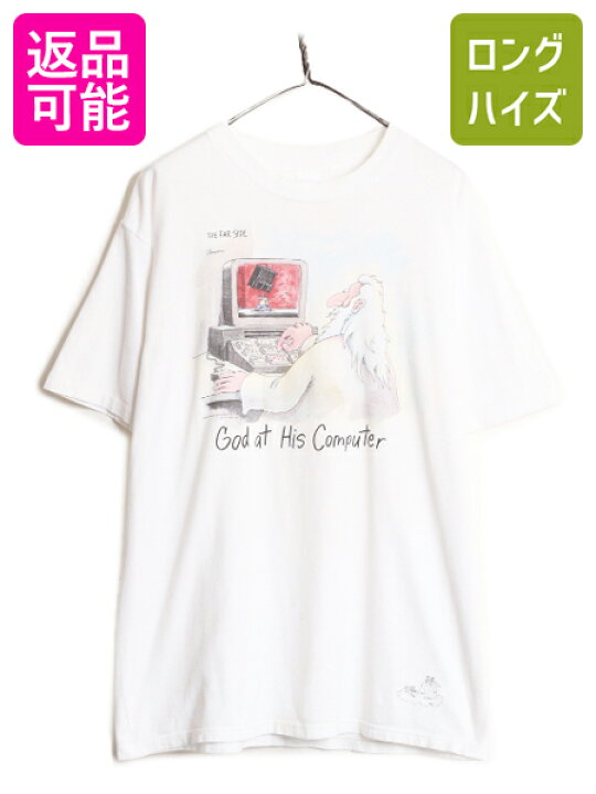 楽天市場】90s USA製 ジョーク イラスト プリント 半袖 Tシャツ メンズ  