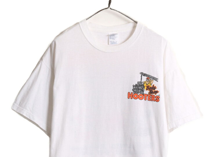 楽天市場】00s HOOTERS イラスト 両面 プリント 半袖 Tシャツ メンズ 