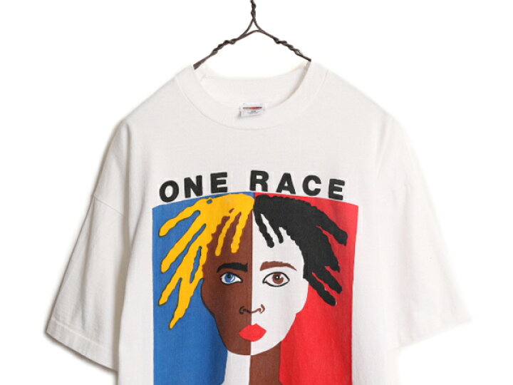 楽天市場】90s ☆ ONE RACE HUMAN アート イラスト メッセージ  