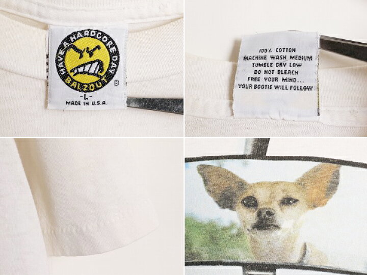 楽天市場】90s USA製 タコベル チワワ 両面 フォト プリント Tシャツ 