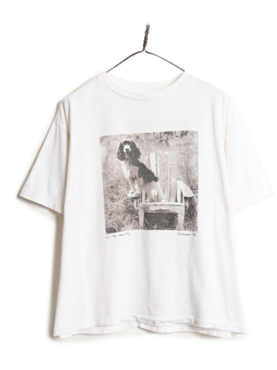 楽天市場】90s USA製 OLD GAP ドッグ フォト プリント 半袖 Tシャツ  