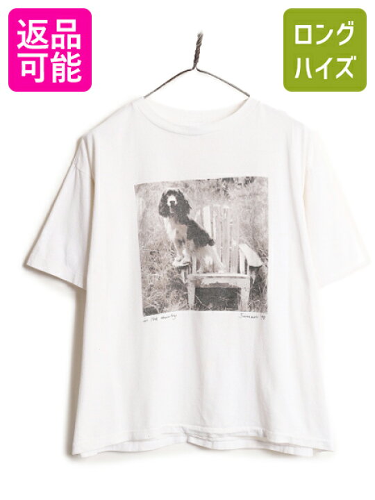 楽天市場】90s USA製 OLD GAP ドッグ フォト プリント 半袖 Tシャツ 