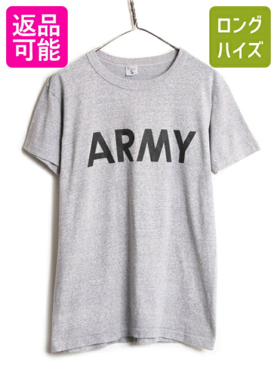楽天市場】80s USA製 チャンピオン ARMY プリント 半袖 Tシャツ メンズ 