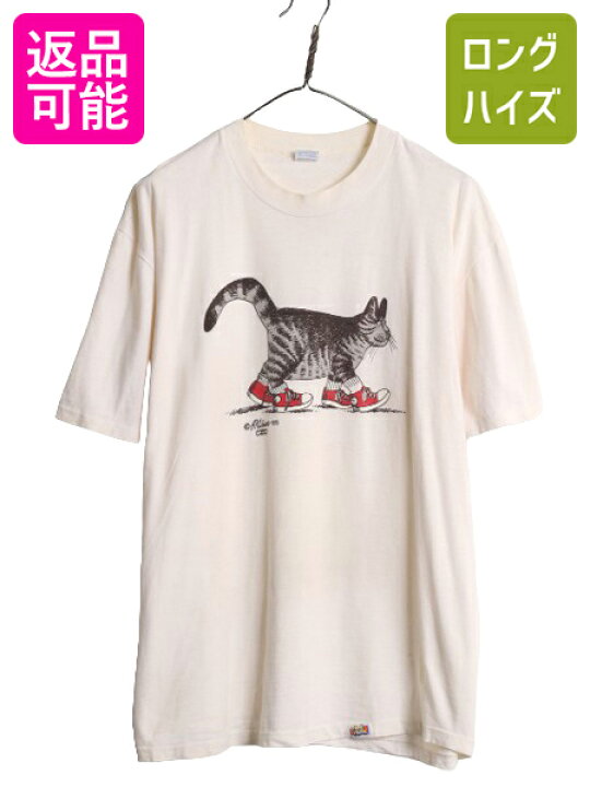 楽天市場】70s USA製 クリバンキャット イラスト プリント Tシャツ 