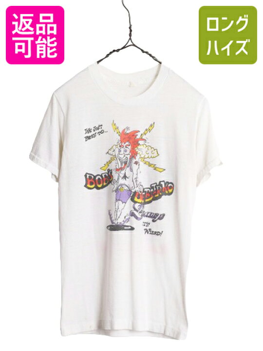 楽天市場】70s ホットロッド 染込み イラスト 両面 プリント Tシャツ S 