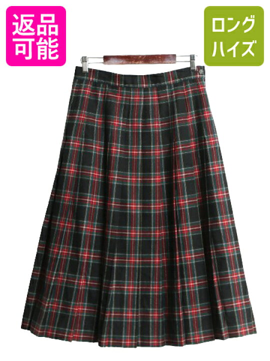 楽天市場】90s USA製 エルエルビーン チェック ウール プリーツ 