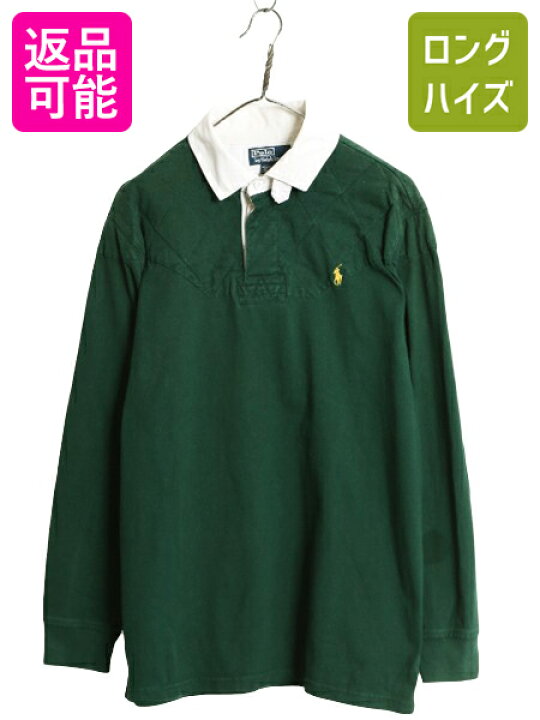 楽天市場】90s ポロ ラルフローレン 長袖 ラガー シャツ メンズ L 古着