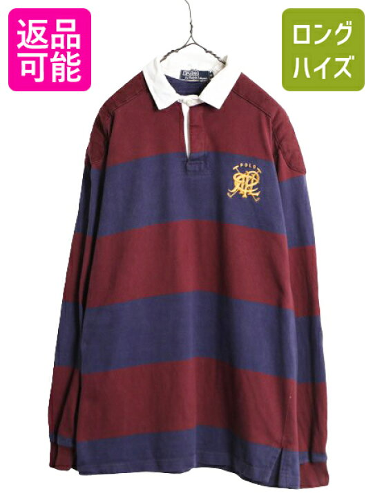楽天市場】90s USA製 ポロ ラルフローレン ボーダー 長袖 ラガー 
