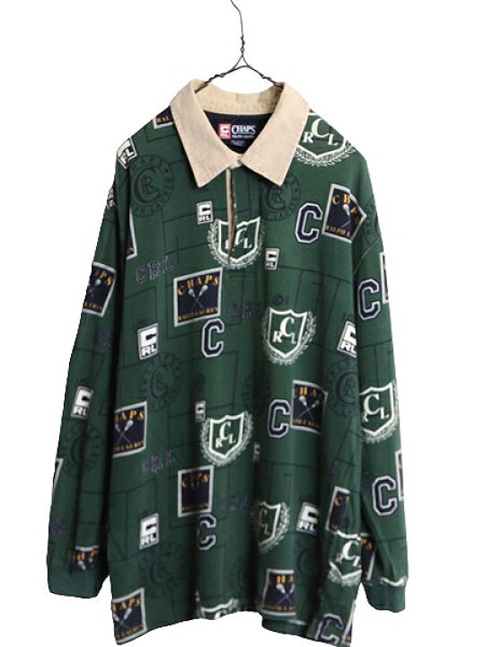楽天市場】90s チャップス ラルフローレン 総柄 長袖 ラガー シャツ 