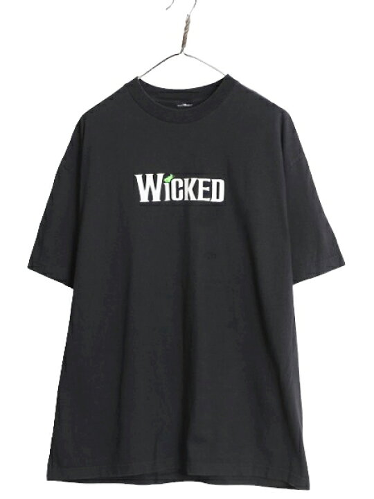 楽天市場】00s ウィキッド ロゴ プリント Tシャツ メンズ XL 程 