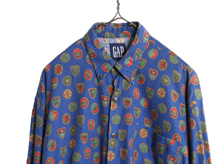 楽天市場】【2/21 お買い物マラソン P5倍!!】 90s OLD GAP 総柄 長袖 