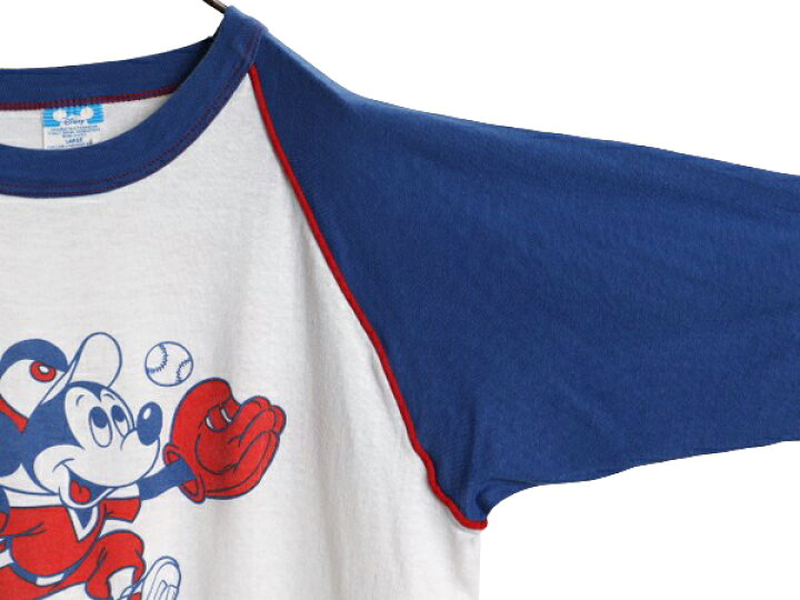 楽天市場】80s USA製 ミッキー プリント ベースボール Tシャツ メンズ 