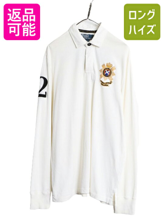 楽天市場】90s ポロ ラルフローレン 長袖 ラガー シャツ メンズ L 古着  