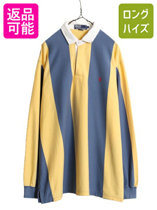 楽天市場】90s ポロ ラルフローレン ストライプ 長袖 ラガー シャツ 