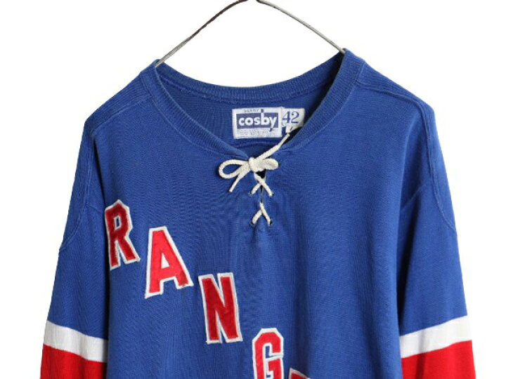 楽天市場】70s NHL オフィシャル COSBY レンジャーズ アイスホッケー  