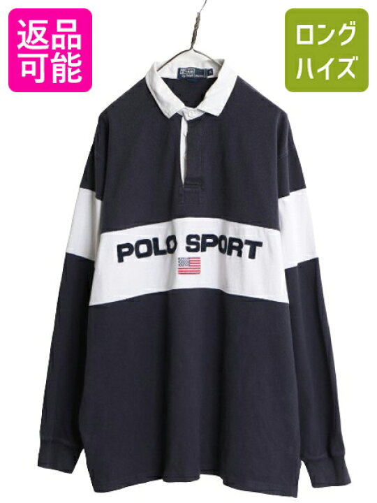 楽天市場】90s ポロスポーツ ラルフローレン ボーダー 長袖 ラガー  