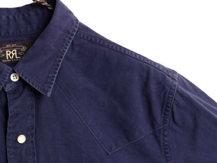 楽天市場】RRL ラルフローレン 長袖 ウエスタン シャツ メンズ M 