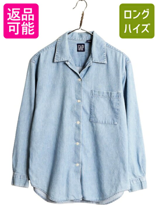 楽天市場】90s OLD GAP 長袖 シャンブレー シャツ レディース S 