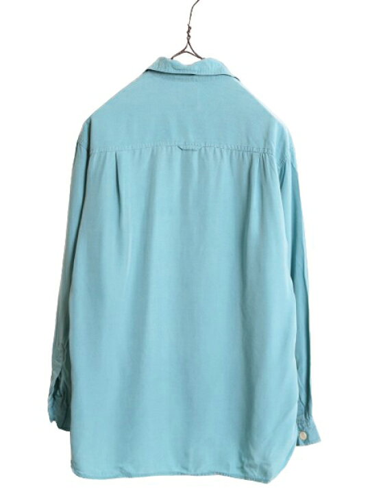 楽天市場】90s OLD GAP 100% レーヨン オープンカラー 長袖 シャツ  