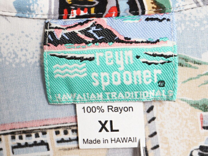楽天市場】【5/11 最大半額SALE&P5倍!】 00s ハワイ製 REYN SPOONER x  