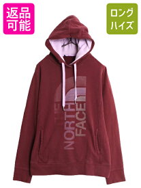 【5/18 ご愛顧感謝デーポイントUP!】 ノースフェイス プリント スウェット フード パーカー レディース M / The North Face プルオーバー 裏起毛 トレーナー アウトドア 2トーン| 古着 中古 ノース ロゴ スエット スウェットパーカー プリントパーカー フードパーカー ロゴ