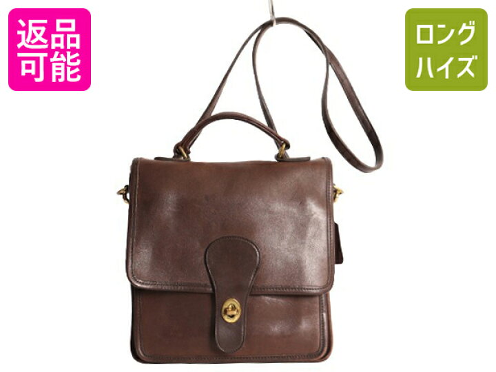 楽天市場】USA製 オールドコーチ 本革 レザー 2WAY レザーバッグ COACH  