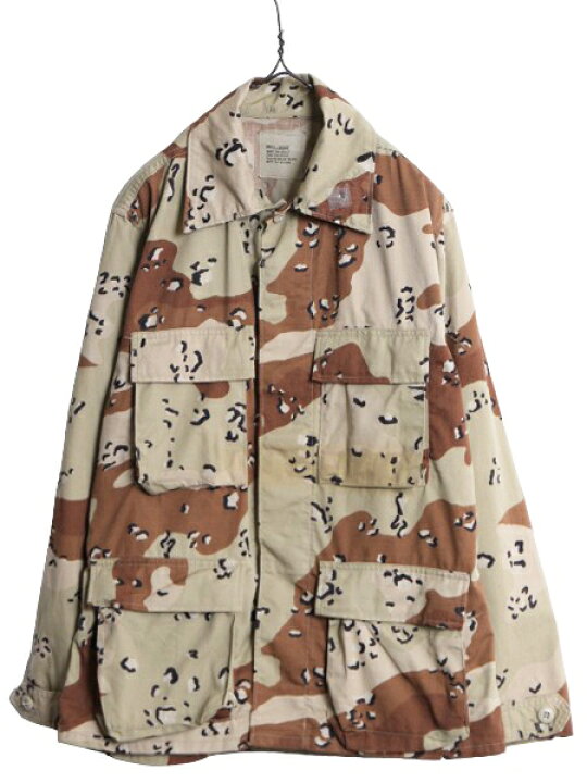 楽天市場】90s 90年製 US ARMY 米軍実物 デザート カモ BDU ミリタリー 