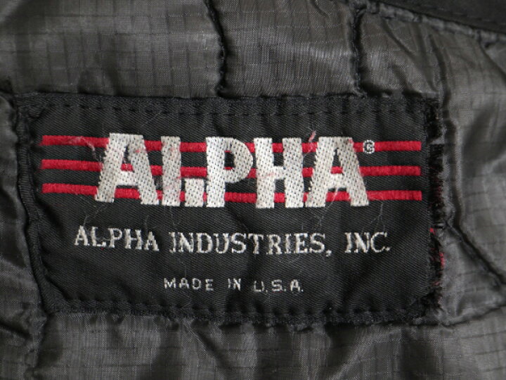 楽天市場】80s 90s USA製 ALPHA INDUSTRIES 社製 中綿 キルティング 