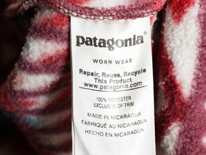 Patagonia 2018年 シンチラスナップT ニカラグア製 M 総柄 】18年製 