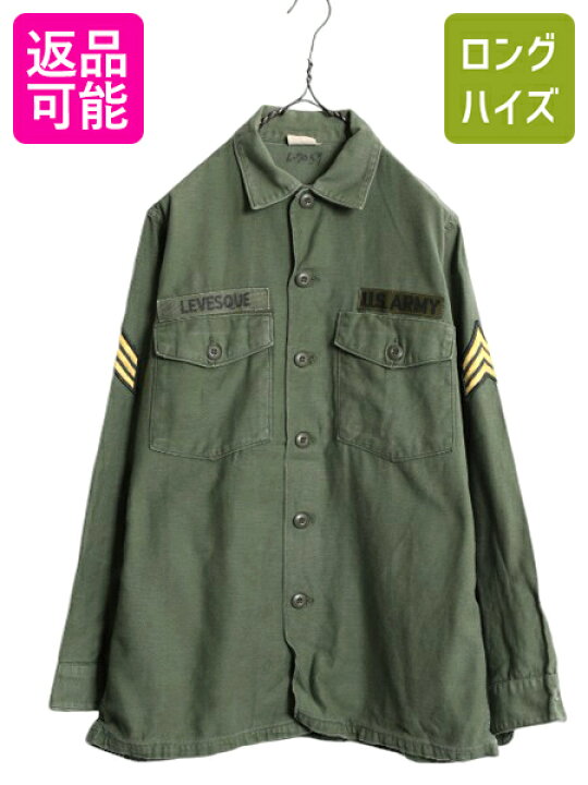 楽天市場】60s 68年製 米軍実物 US ARMY コットン サテン 
