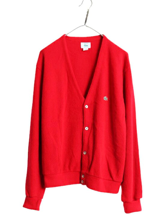 楽天市場】80s USA製 ラコステ アクリル ニット カーディガン メンズ  