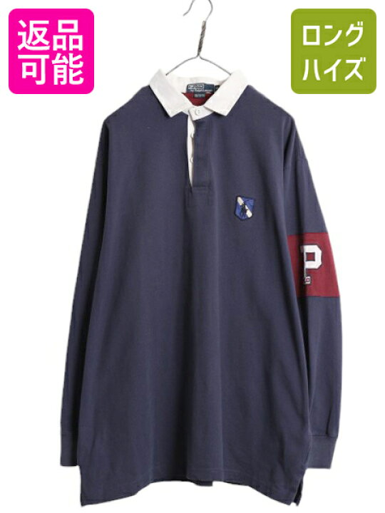 楽天市場】90s ポロ ラルフローレン 長袖 ラガー シャツ メンズ XL 