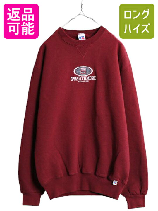 楽天市場】90s ラッセル カレッジ ロゴ 刺繍 スウェット メンズ 