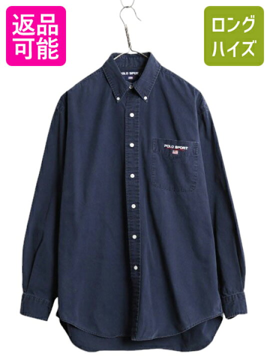 楽天市場】90s ポロスポーツ ラルフローレン 長袖 ボタンダウン シャツ 