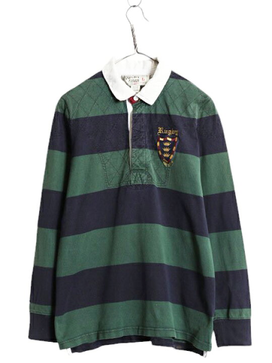 楽天市場】ラグビー ラルフローレン ボーダー 長袖 ラガー シャツ  