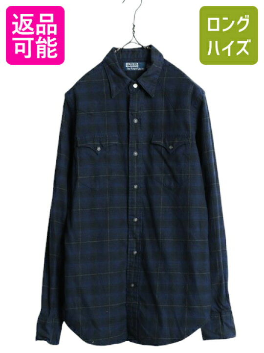 楽天市場】90s ポロ ラルフローレン チェック 長袖 フランネル 