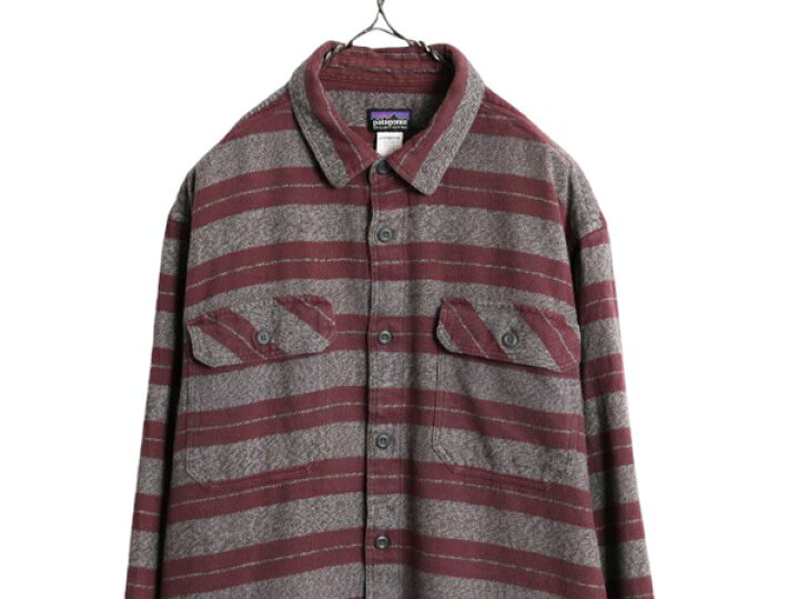 楽天市場】14年製 パタゴニア フィヨルド フランネル シャツ メンズ L  