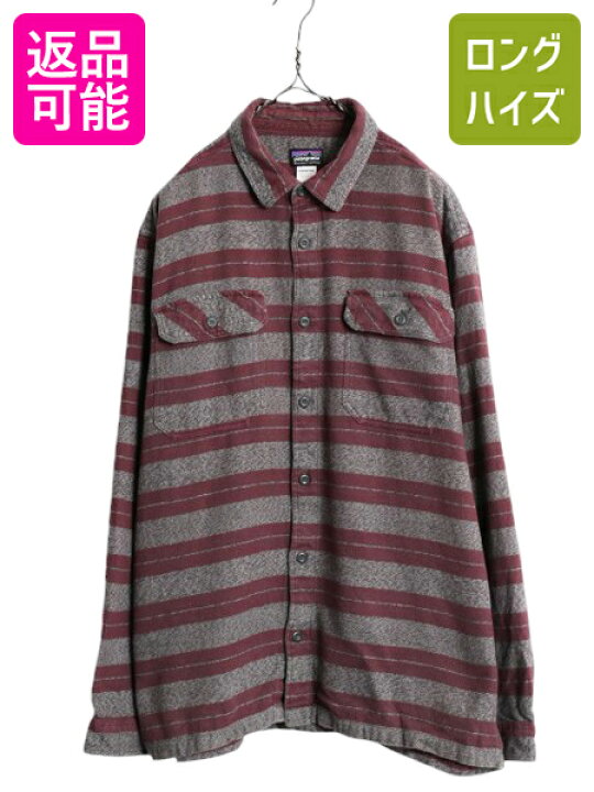 楽天市場】14年製 パタゴニア フィヨルド フランネル シャツ メンズ L  