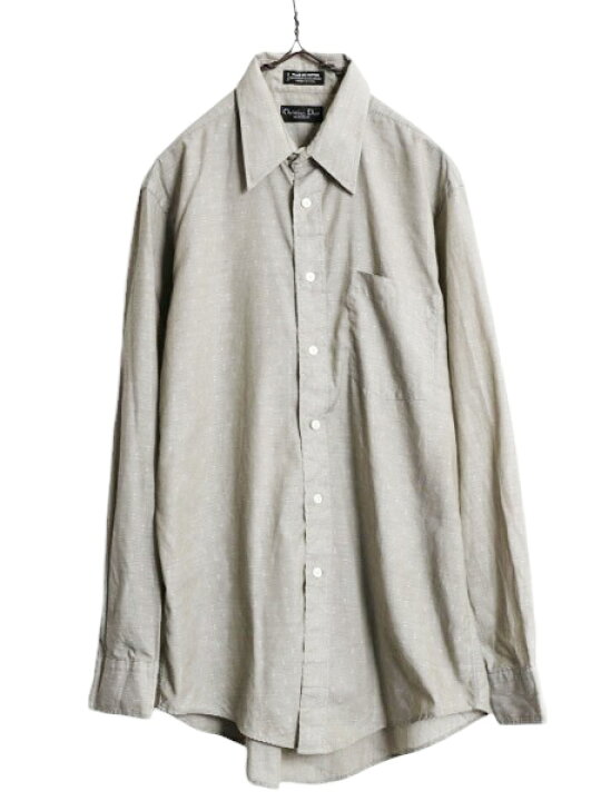 楽天市場】80s USA製 クリスチャン ディオール 長袖 シャツ メンズ M  