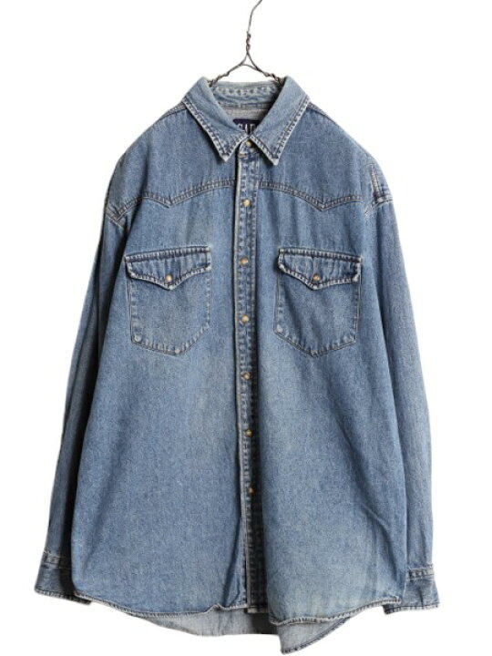 楽天市場】【1/28 お買い物マラソン P5倍!!】 90s OLD GAP デニム 長袖 