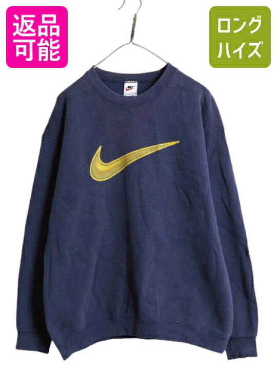 楽天市場】90s USA製 ナイキ スウッシュ プリント スウェット メンズ M 