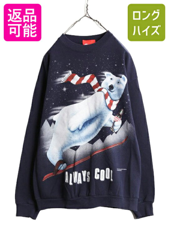 楽天市場】90s USA製 コカコーラ 両面 プリント スウェット メンズ L 