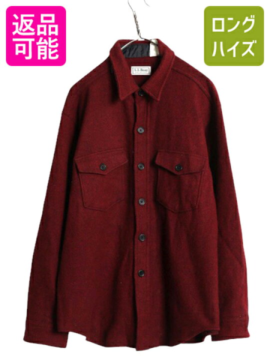 楽天市場】90s USA製 エルエルビーン 斜め ストライプ 長袖 CPO ウール 
