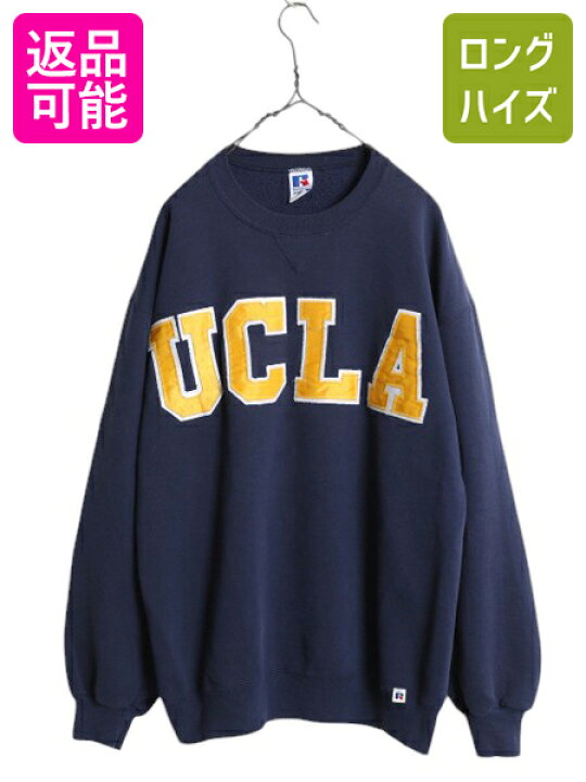 楽天市場】90s USA製 ラッセル UCLA カレッジ ロゴ 刺繍 スウェット 