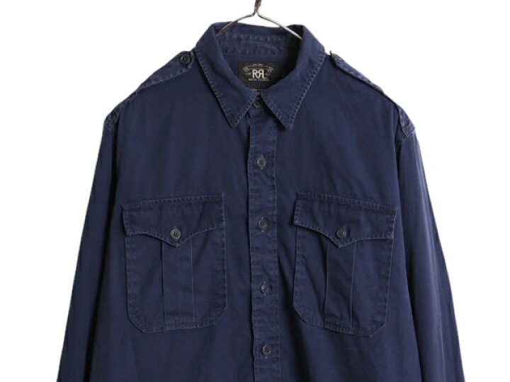 楽天市場】RRL ラルフローレン 長袖 オフィサー シャツ メンズ L ポロ 