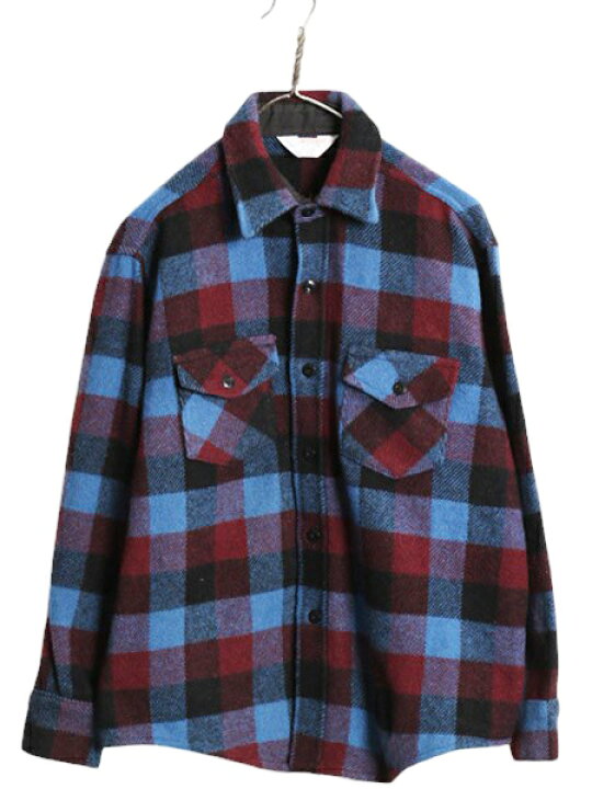 楽天市場】70s USA製 FROSTPROOF ブロック チェック CPO ウール シャツ 