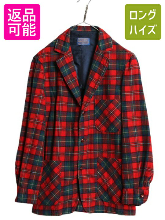 楽天市場】70s USA製 ペンドルトン チェック ウール テーラード  