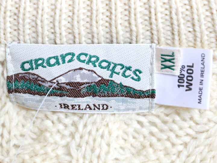 楽天市場】デッドストック アイルランド製 aran crafts 