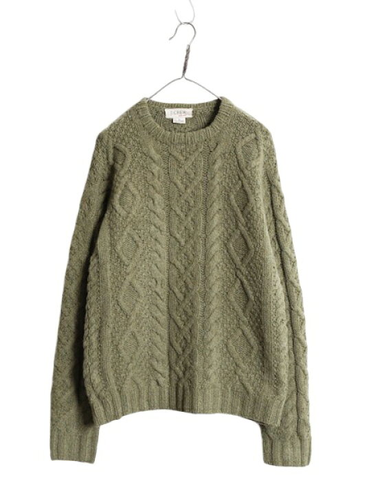 楽天市場】00s 手編み J CREW フィッシャーマン ハンド ニット 