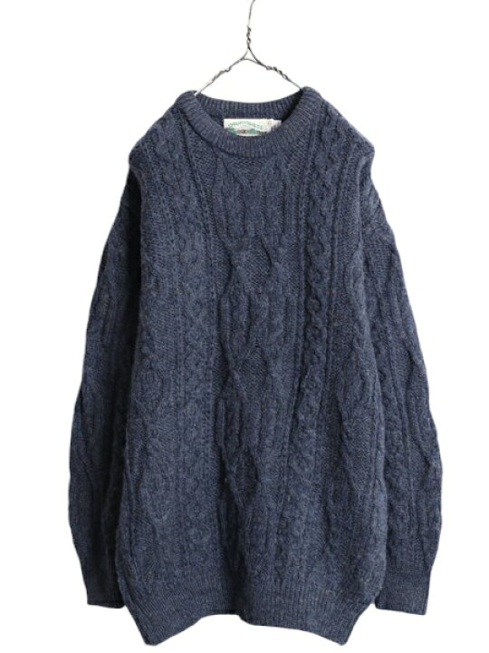 楽天市場】アイルランド製 aran crafts フィッシャーマン ニット 